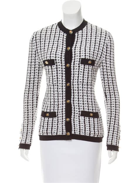 chanel inspired cardigan|plus size chanel style cardigan.